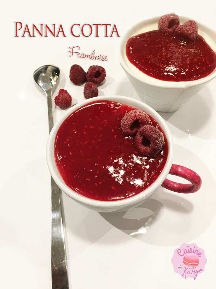 Pannacotta framboise