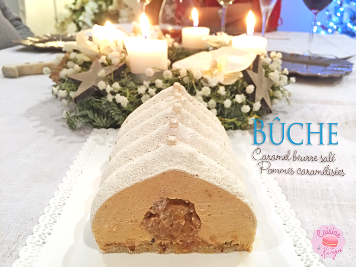 Bûche Entremet caramel beurre salé