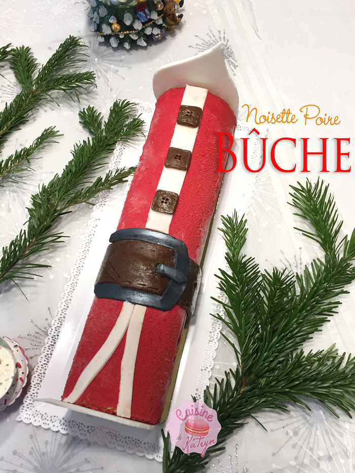 Bûche Noisette Poire 