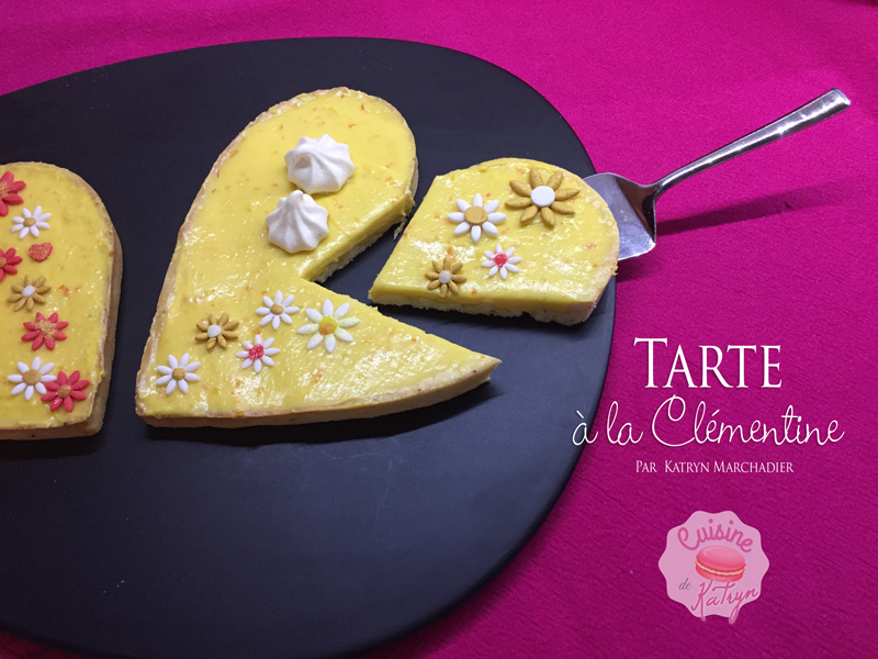 tarte à la crème de clémentine