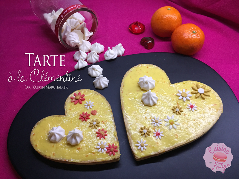 tarte à la crème de clémentine