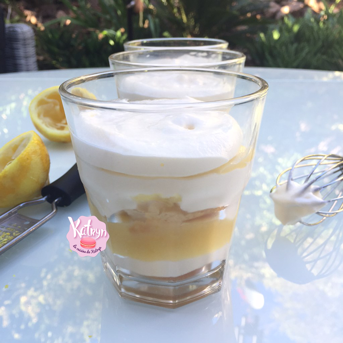 Tiramisú au citron en verrine